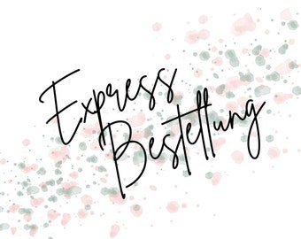 EXPRESS BESTELLUNG - kann jeder Bestellung bei HelliMaus hinzugefügt werden und beschleunigt die Bearbeitungszeit