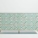 Moroccan Design Bone Inlay Chest of Drawers Bone Inlay Buffet in Green, Bone Inlay Furniture, Bone Inlay Dresser