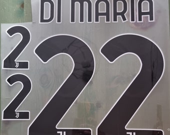 Nameset customization name number Maria 22 Juve black home away shirt
