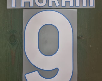 Nameset customization name number home away shirt black thuram 9 Inter 2024