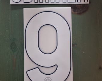 Nameset customization name number home away shirt black 2024 Napoli OSIMHEN 9