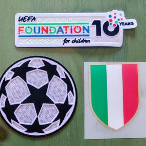 patch logo cockade 3x Napoli Champions Cup foundation scudetto 2025 2026