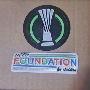 patch badge logo Roma Atalanta fiorentina 2024 2025 new foundation + conference league Uefa