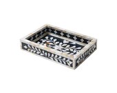 Handmade Mother of Pearl Inlay Floral Mini Tray