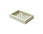 Handmade Bone Inlay Fishscale Mini Tray