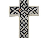 Handmade Bone Inlay Small Cross
