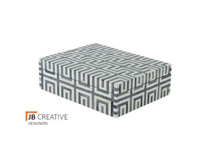 Handmade Grey bone inlay decorative box box jewelry box,multi purpose box
