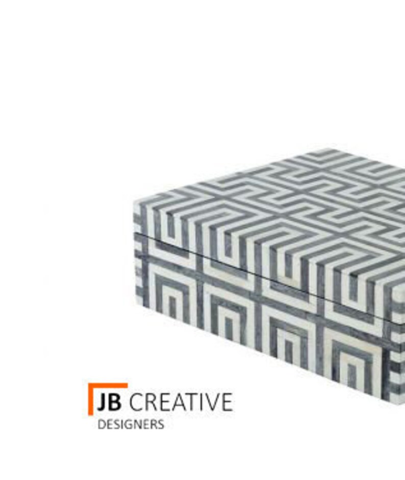 Handmade Grey bone inlay decorative box box jewelry box,multi purpose box