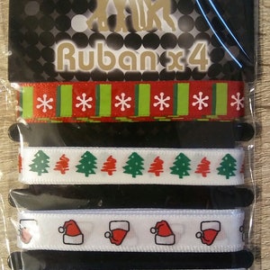 Rubans thème Merry Christmas