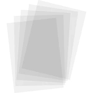 Feuilles A4 Acétate rigide, Véllum transparentes (X5 unités)