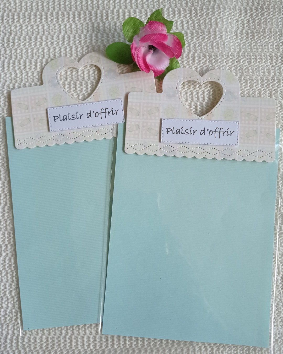 Lot De 100 Pochettes Cadeau En Papier - 2 Modèles Bleu - Dimensions 12 X 20 Cm - Neuf