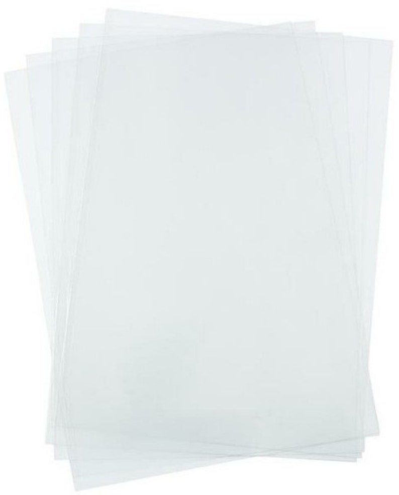 Lot 50 Feuilles Acétate Transparentes Shaker - Poids Lourd Scrapbooking - Créations DIY Confettis & Paillettes