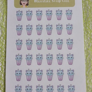 Planche de 36 stickers Pause Café autocollants pour Planner