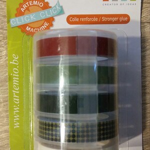 Rouleaux autocollants avec supports