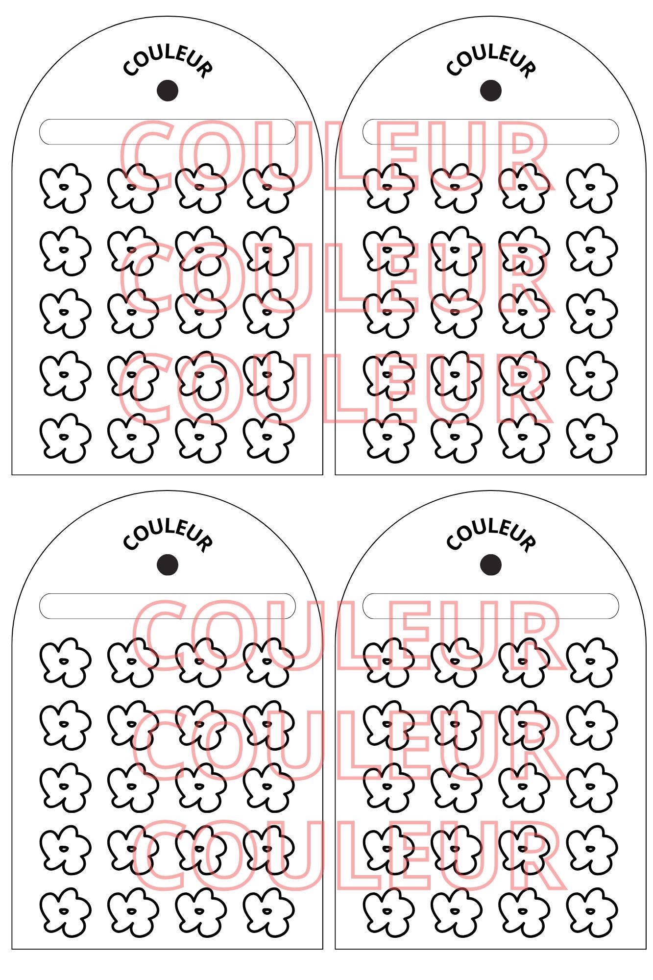Flower Color Chart - PDF File to Download and Print - Etsy