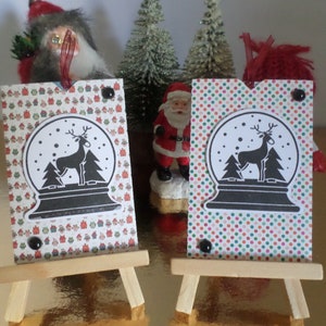 Pochettes pour incorporer vos cartes cadeaux dans son tag personnalisé pour offrir à Noël
