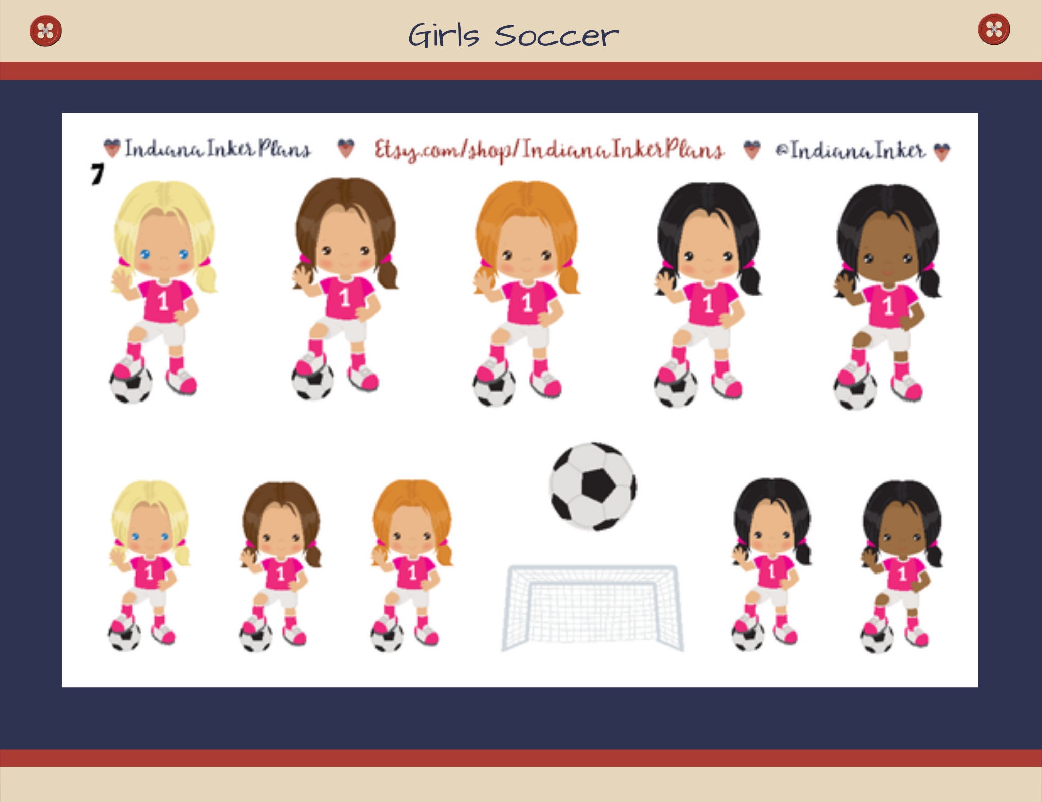 Soccer Mini Planner Stickers – CheerfulPlannerGirl