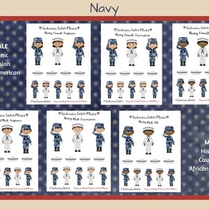 Seamen Stickers, NV, Planner Stickers, Military, Uniform, Combat, Ship, Soldiers, Sea, Seamen