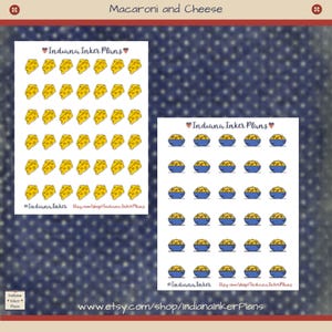 Cheese Wedge, Bowl of Macaroni and Cheese Stickers