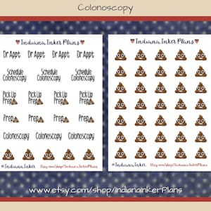 Colonoscopy Sticker Designs Colonoscopy, Poop Emoji Stickers - Etsy