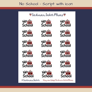 No School Stickers, Planner Stickers, Scrapbooking, School Stickers ...