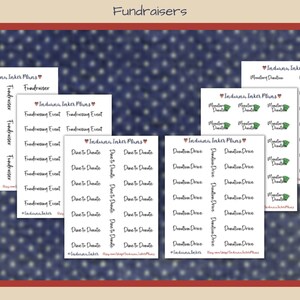 Stickers - Fundraisers, Monetary Donations, Fundraising Event, Donation Drive, Dine to Donate