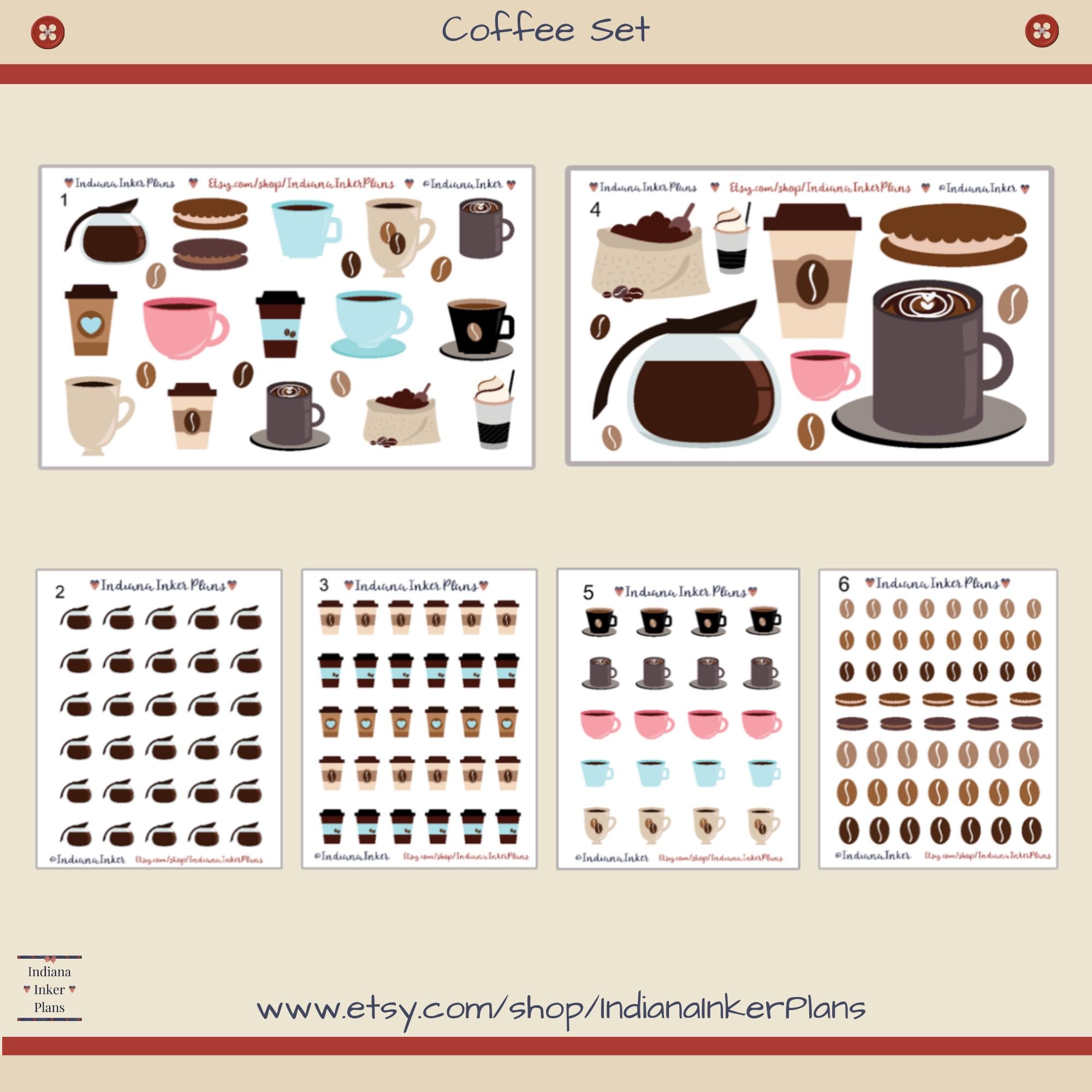 Bean Plot Sticker Coffee Stickers, Mug, Cup, Pot, Beans - Etsy