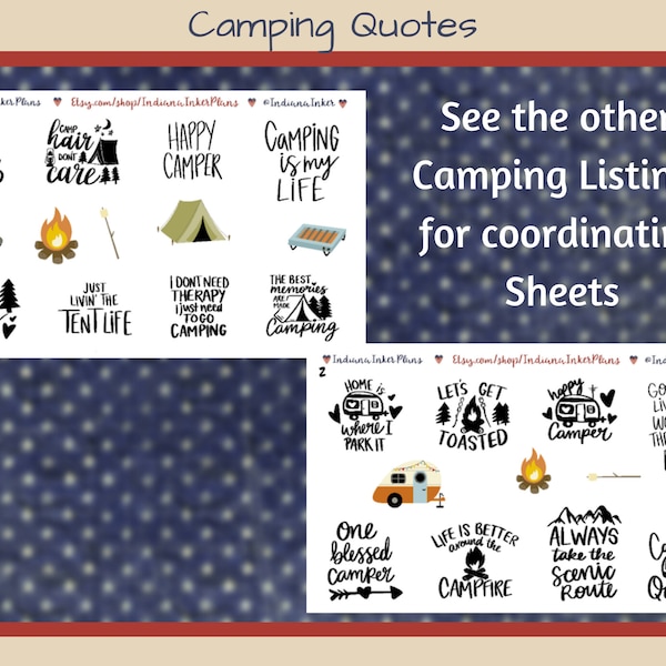 Camping Stickers Etsy