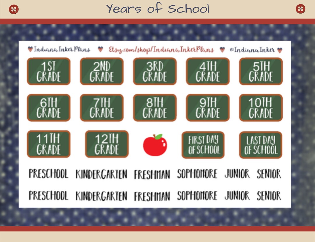 Reminisce Been Schooled 11th Grade Stickers - Scrapbooking & School Memory Books