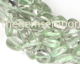8-11mm Green Amethyst Plain Nugget Beads, Green Amethyst Nuggets,  Fancy Nuggets, Side Drill Beads, Smooth Nuggets Beads