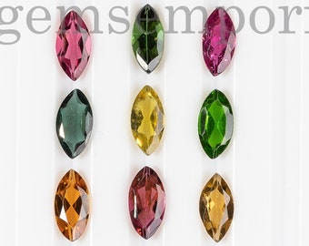 10 Stk., 3,5x7mm Turmalin Marquise Schliff Stein, AAA Turmalin Lose Stein, 0,29 Karat Natürlicher Edelstein, Rundschliff Stein, Turmalin Lose Gemme