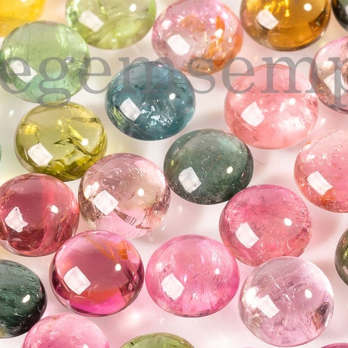 10 Pc Lot, Multi Tourmaline Cabochon, AA Quality Tourmaline 6mm Round Cabochon, Smooth Calibrated Gemstone, deals Tourmaline Loose Gemstone, Cabs