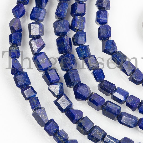 Lapis Lazuli Faceted Nugget Beads, 4x4.5-4x6mm Lapis Lazuli Beads, Lapis Lazuli Nuggets, Lapis Gemstone, Wholesale Beads, Fancy Beads