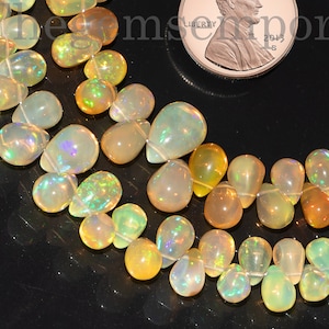 Welo Ethiopian Opal Drop Beads, Gemstone Jewelry Making