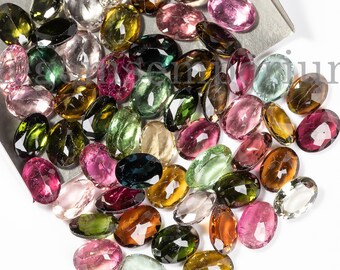 5 Pcs, 6x8mm Tourmaline Oval Cut Stone, AAA Tourmaline Loose Stone, 1.12 Carat Natural Gemstone, Oval Cut Stone, Tourmaline Loose Gemstone