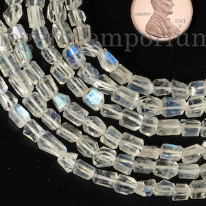 Natural Rainbow Moonstone Nuggets, Moonstone Faceted Tumble, Moonstone Fancy Nuggets, Loose Moonstone Tumble, Rainbow Faceted Beads