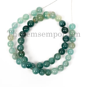 Natural Grandidierite Smooth balls, 5.5-6 mm Grandidierite Round Beads, 9" Loose Grandidierite Strand, Rare! Grandidierite Beads For Jewelry