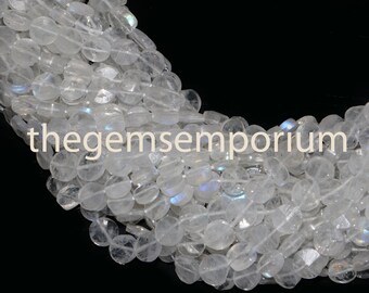 June Birthstone Natural Semi-Precious Gemstone Beads Smooth Round Shape Moonstone Beads 15 Inch Strand of 5.5mm or 6.5mm Beads