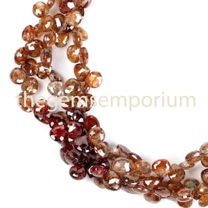 Multi Zircon Faceted briolette heart shape beads, Multi Zircon heart shape beads, Multi Zircon Faceted beads,Multi Zircon beads,Multi Zircon