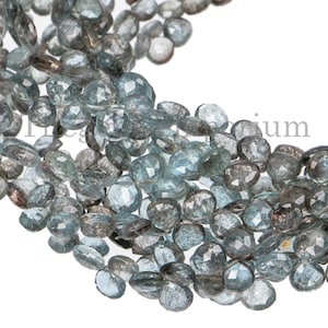 6-7mm Moss Aquamarine Heart Briolette, Moss Aquamarine Beads, Moss Aquamarine Heart Beads, Moss Aquamarine Beads, Aquamarine Beads