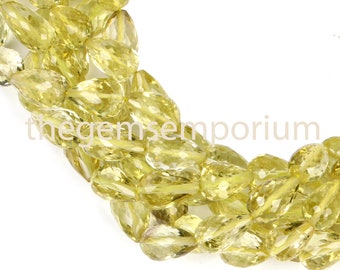 レモンクォーツ 16インチ ブラジル ストレートディルドロップ 宝石 1