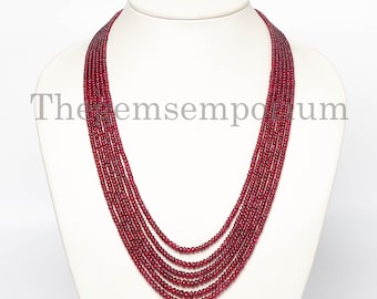 シルバー金具レッドスピネルネックレスNO25-2232 シルバー金具レッドスピネルネックレスNO25-2232