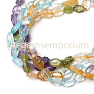 Multi gemstone plain smooth oval beads, Multi gemstone plain beads, Multi gemstone smooth beads, Multi gemstone oval beads, Multi gemstone
