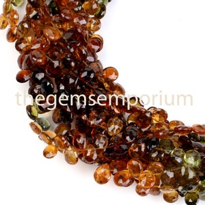 Petro Tourmaline Faceted briolette pears Beads, Tourmaline pears Beads, Tourmaline Faceted Beads, Petro Tourmaline Beads, Tourmaline Beads