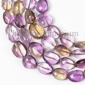 Ametrine Smooth Plain Nugget Beads, Ametrine Gemstone Beads, Ametrine Nugget Beads, Ametrine Wholesale Beads, Ametrine Beads, Nuggets Beads