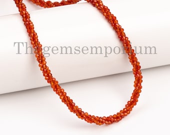 Collar de cuentas de cornalina natural, collar de cuentas facetadas retorcidas, collar de cuentas de cornalina delicada para mujeres, regalos del día de San Valentín