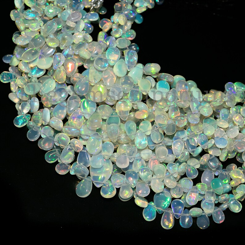 Natural Ethiopian Opal 3x5-6x10MM Pear orders Beads, Ethiopian Opal Pear Beads, Top Quality Opal Beads,Opal Smooth Pear Beads, Ethiopian Opal Beads