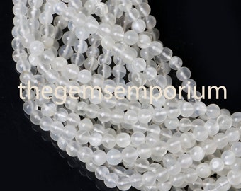 White Moonstone Smooth Plain round Beads, Moonstone Smooth Beads, Moonstone round Beads, White Moonstone Beads, Moonstone beads