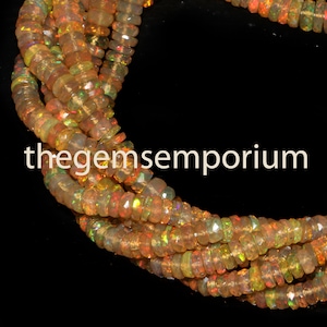 Ethiopian Opal faceted Tyre Shape Beads, Ethiopian Opal Tyre Beads, Ethiopian Opal faceted beads, Ethiopian Opal faceted tyre beads