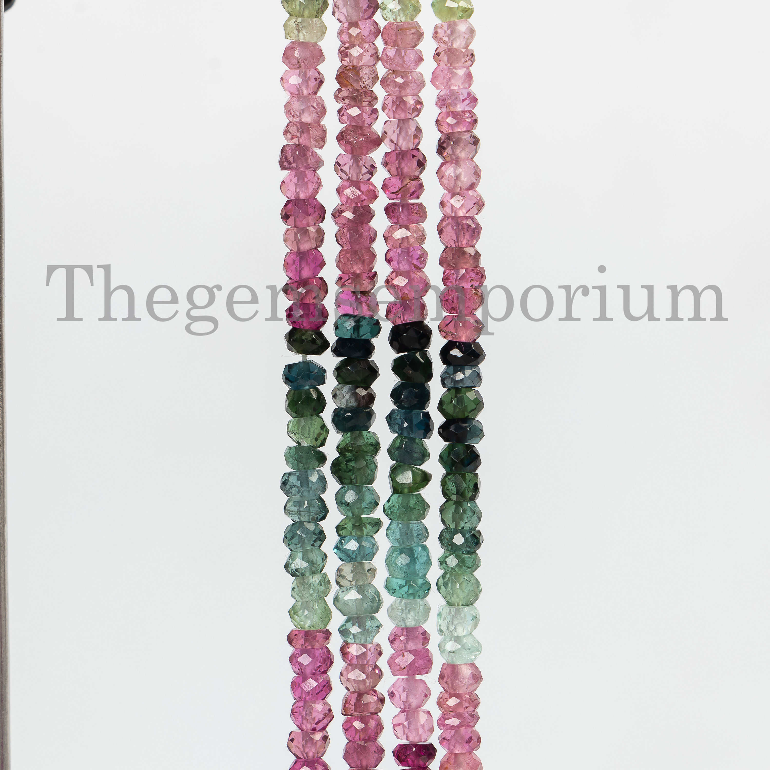 Perline Sciolte Di Tormalina Multicolore Naturale Autentica Di - Foto 3